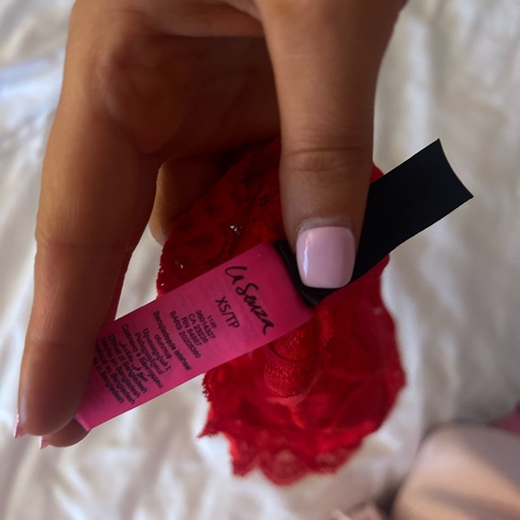 Red La Senza Bralette Soze Small - Picture 4 of 4